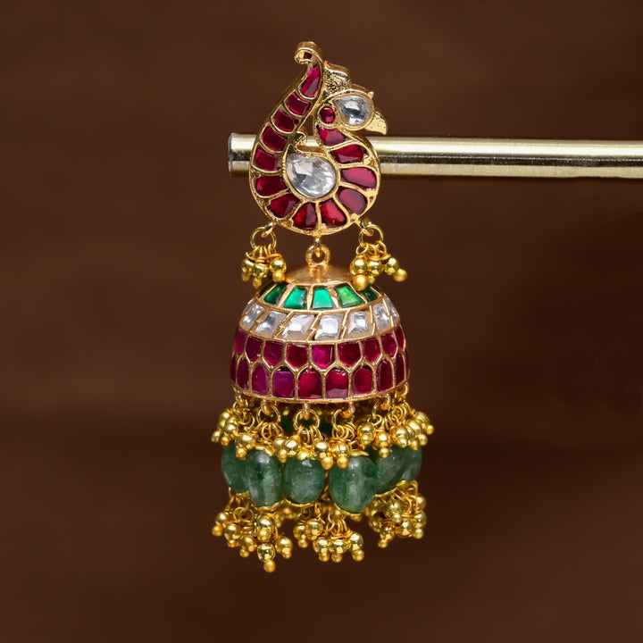 Kundan Jhumka Earrings