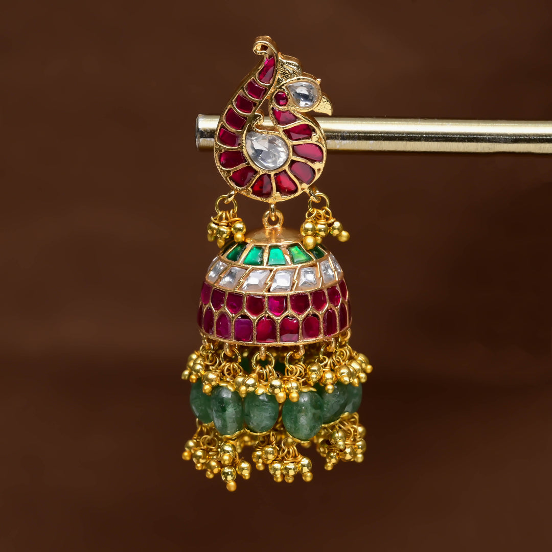 Kundan Jhumka Earrings