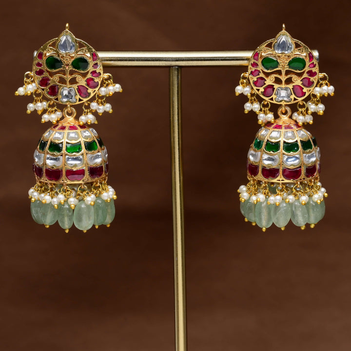 Kundan Jhumka Earrings