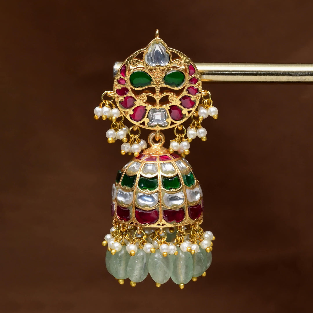 Kundan Jhumka Earrings