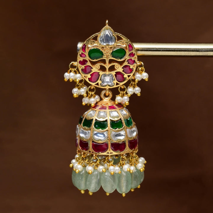 Kundan Jhumka Earrings