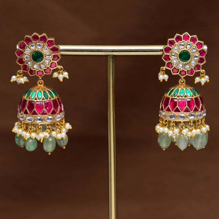 Kundan Jhumka Earrings
