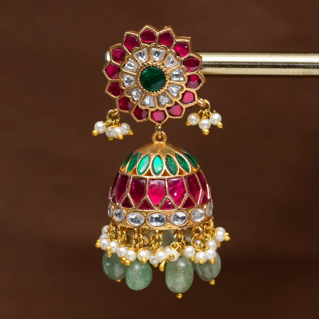 Kundan Jhumka Earrings