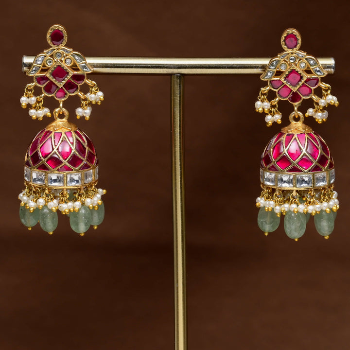 Kundan Jhumka Earrings