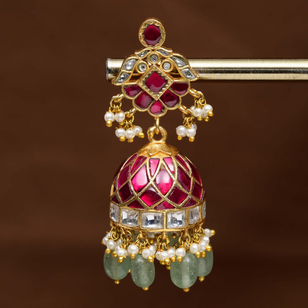 Kundan Jhumka Earrings