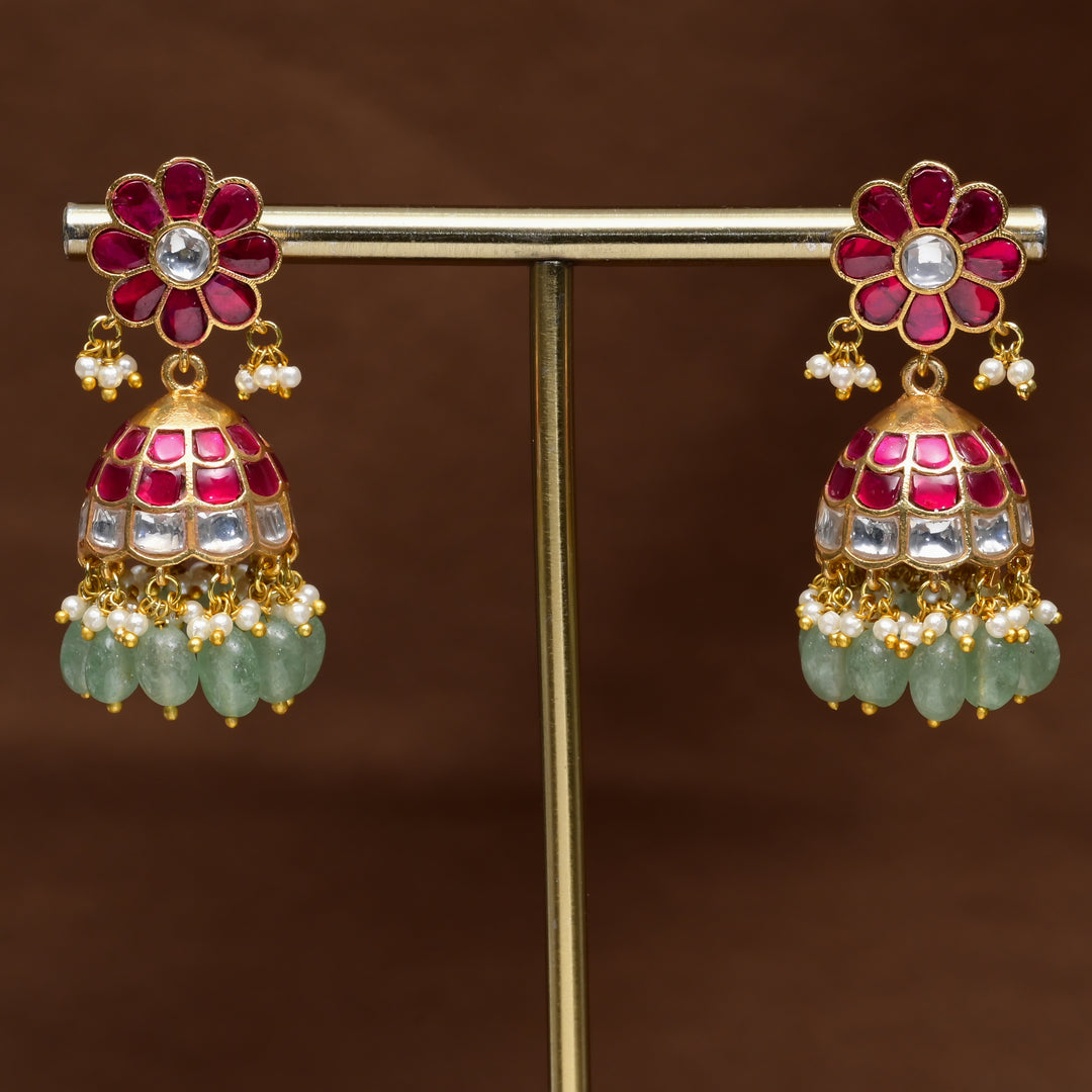 Kundan Jhumka Earrings