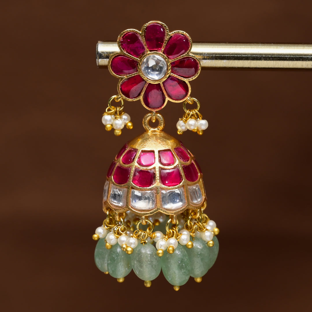 Kundan Jhumka Earrings
