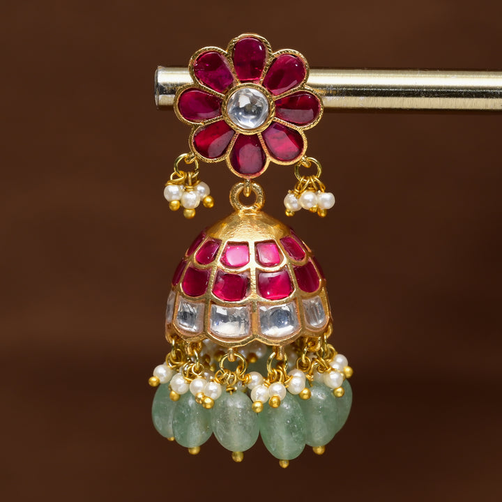 Kundan Jhumka Earrings