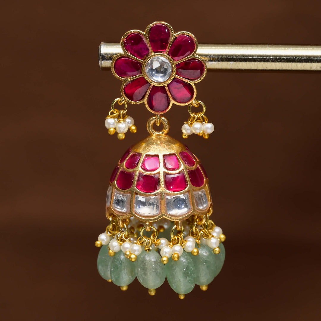 Kundan Jhumka Earrings