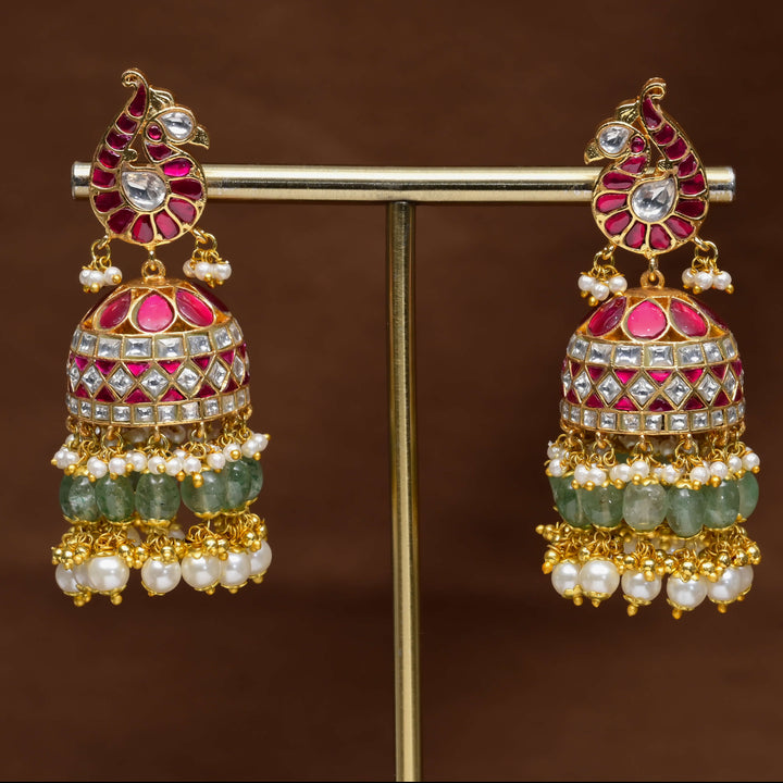 Kundan Jhumka Earrings