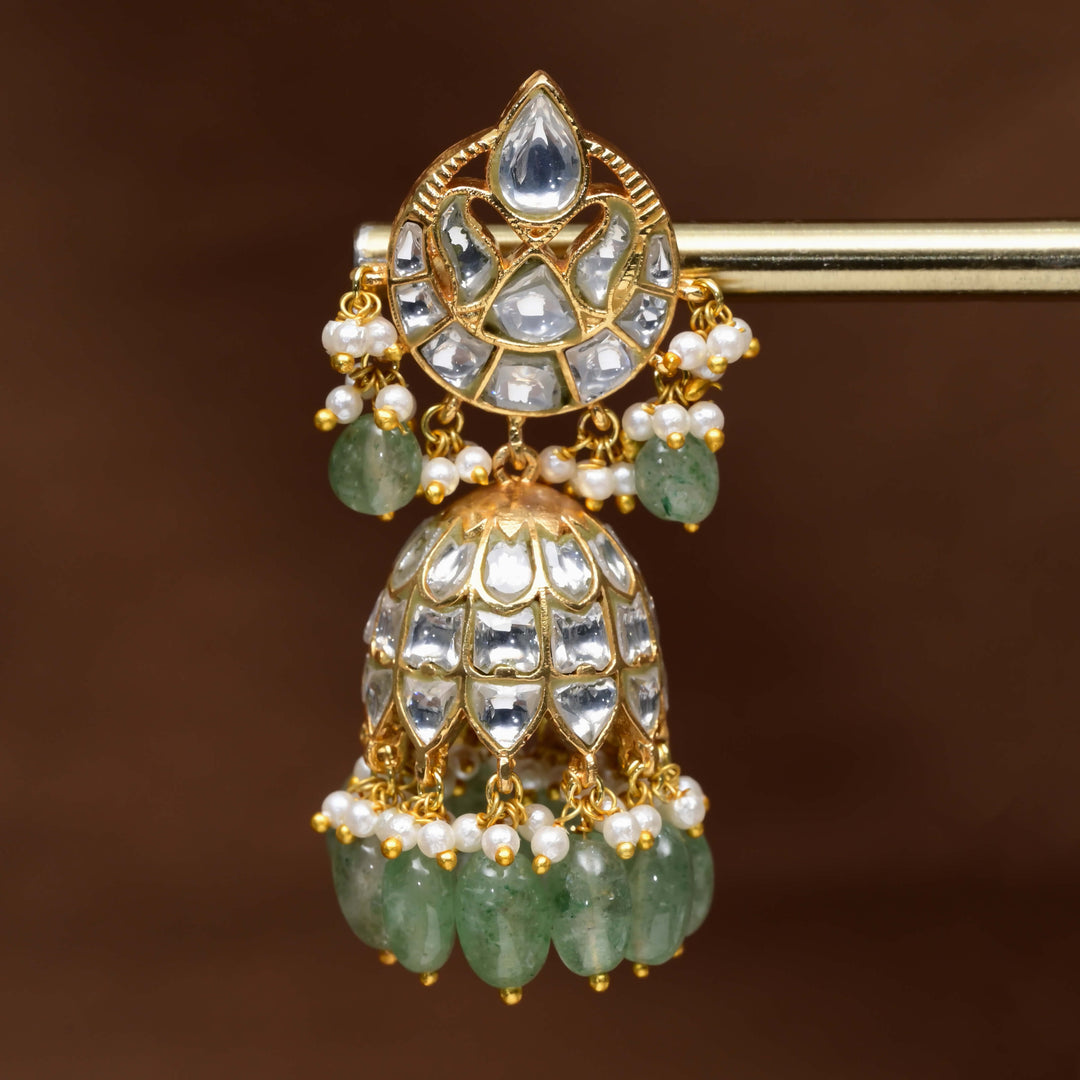 Kundan Jhumka Earrings