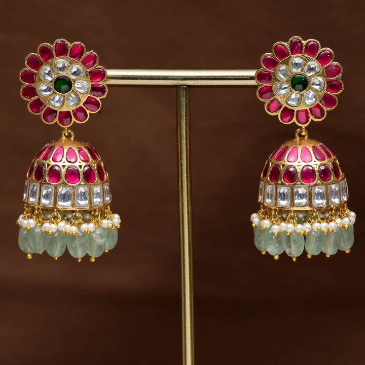 Kundan Jhumka Earrings