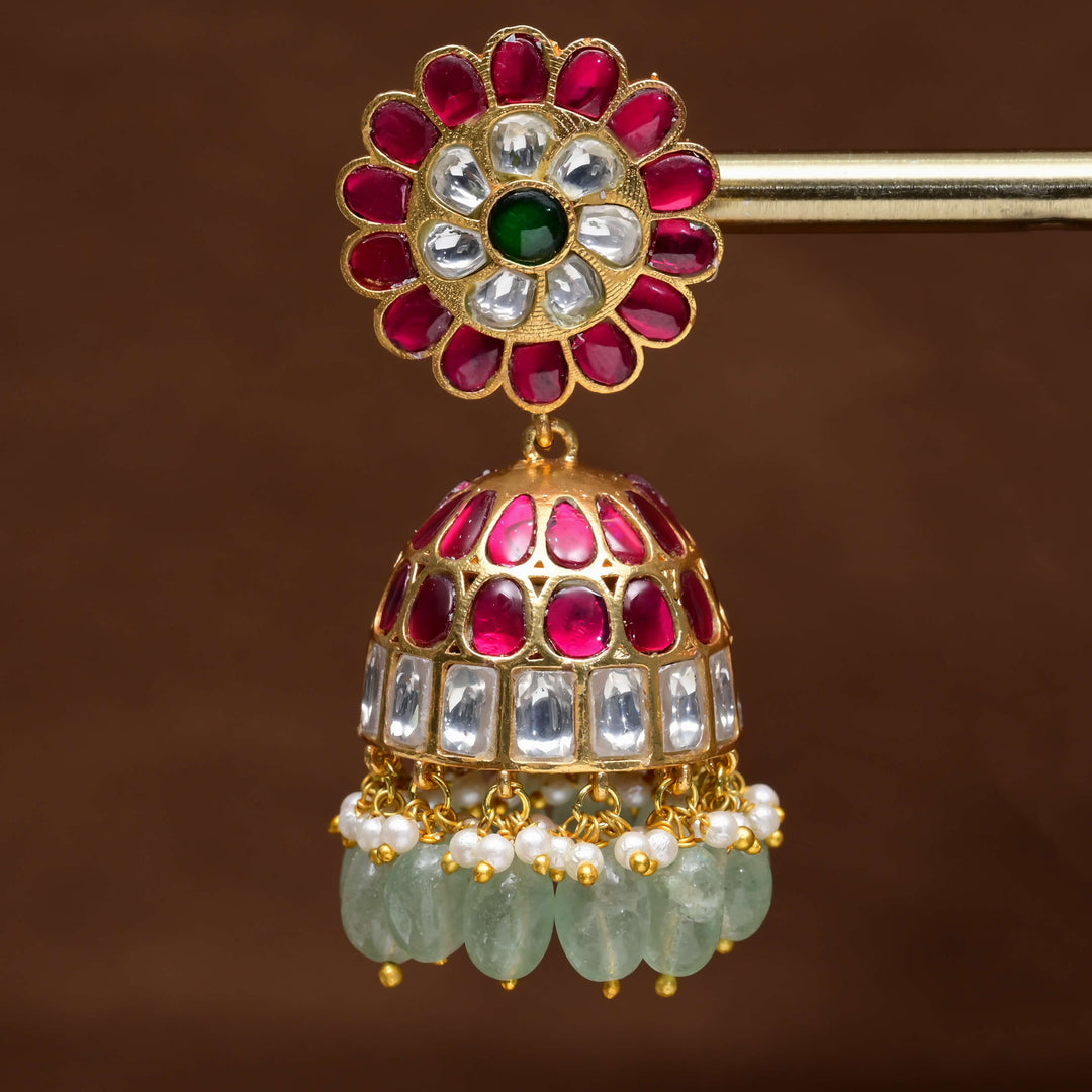 Kundan Jhumka Earrings