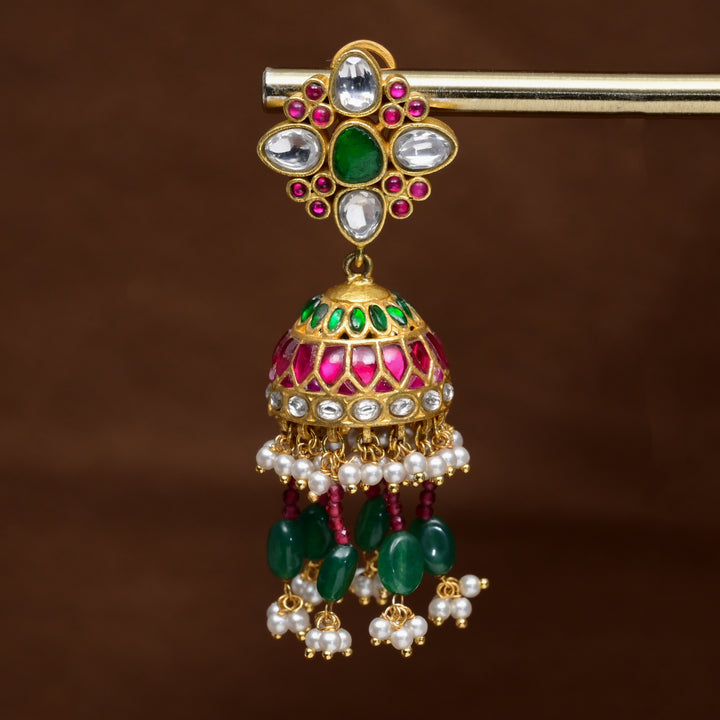 Kundan Jhumka Earrings