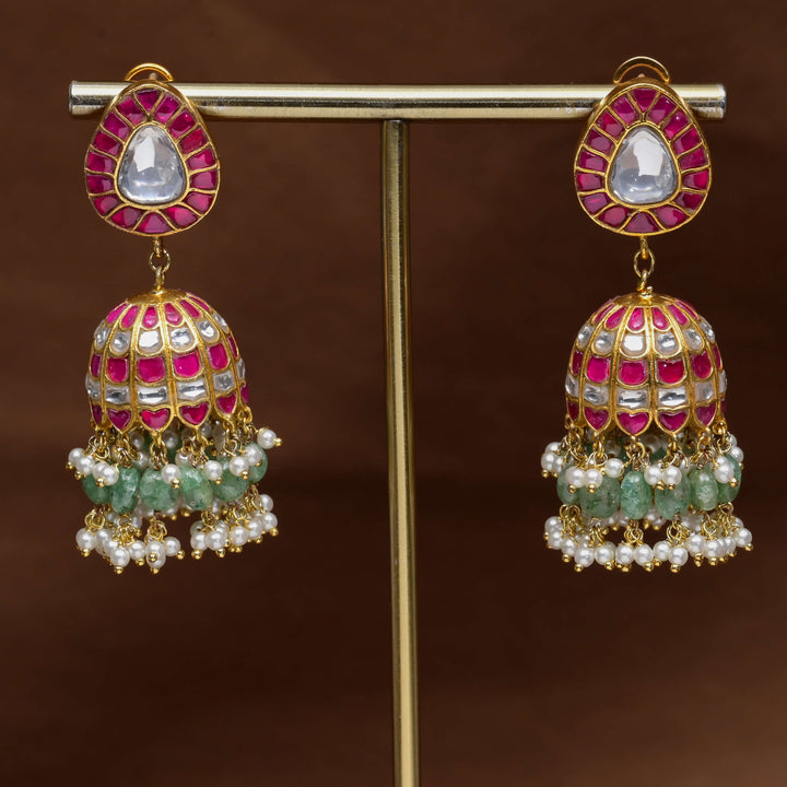 Kundan Jhumka Earrings