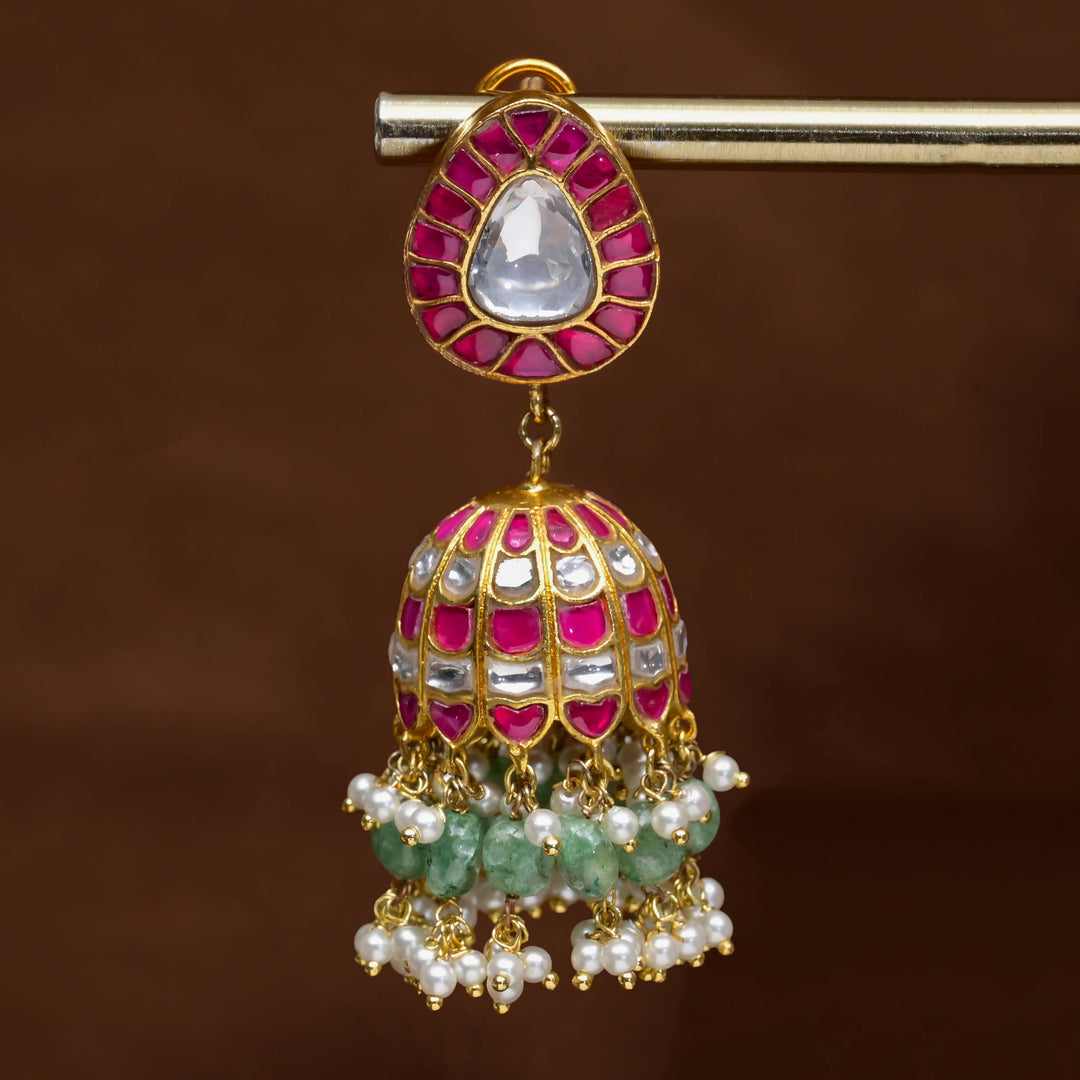 Kundan Jhumka Earrings