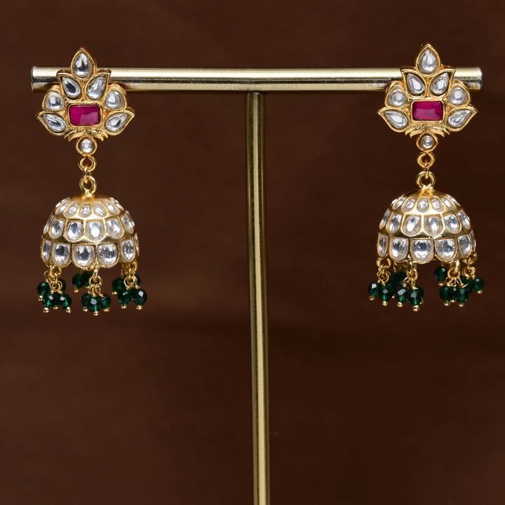 Kundan Jhumka Earrings