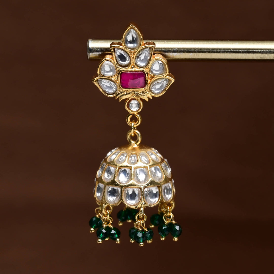 Kundan Jhumka Earrings