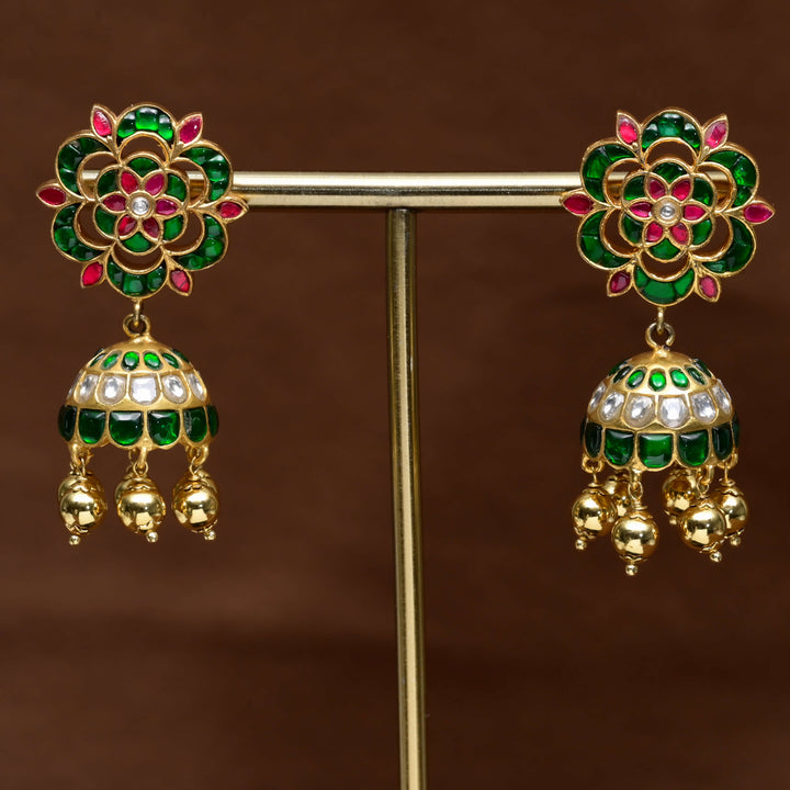 Kundan Jhumka Earrings