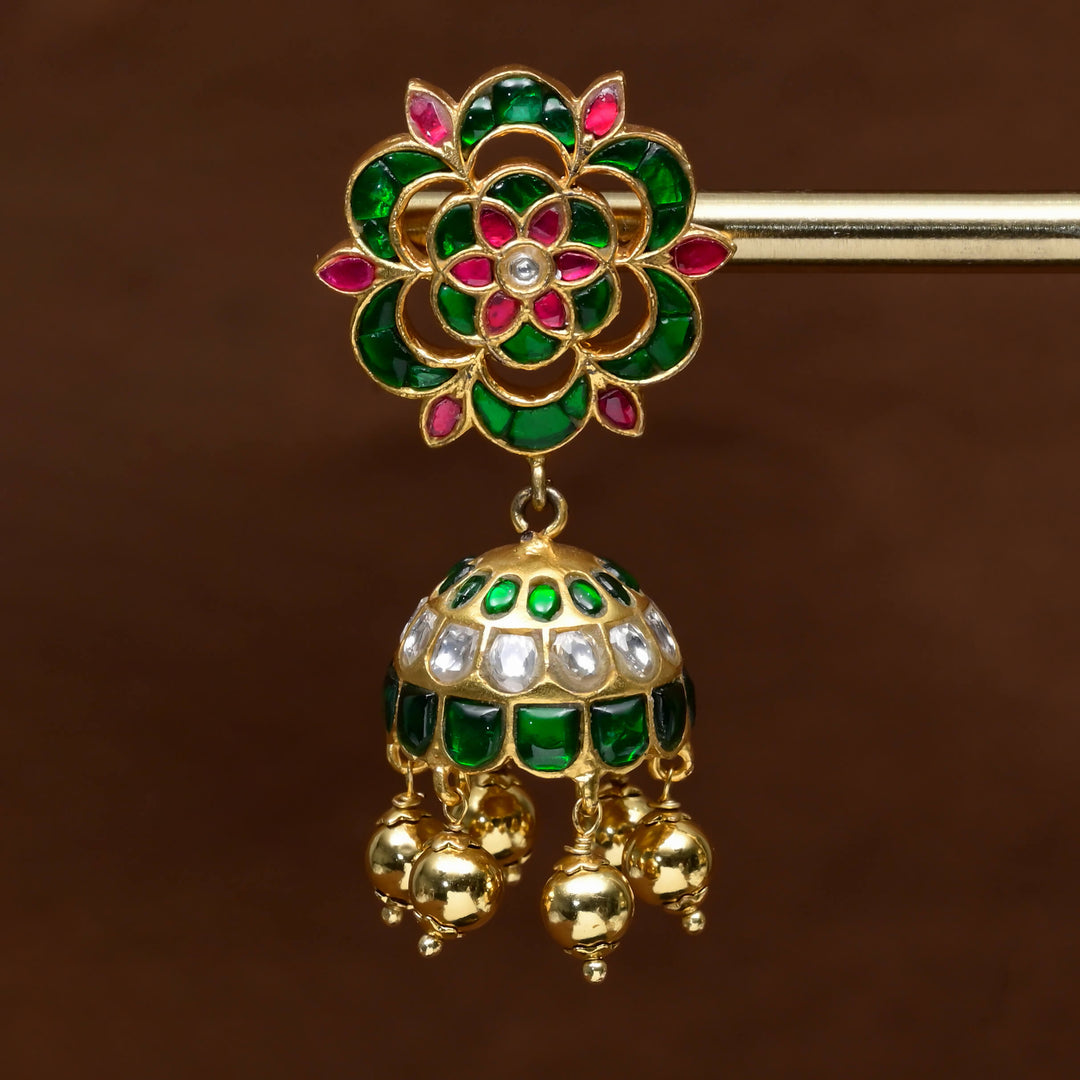 Kundan Jhumka Earrings