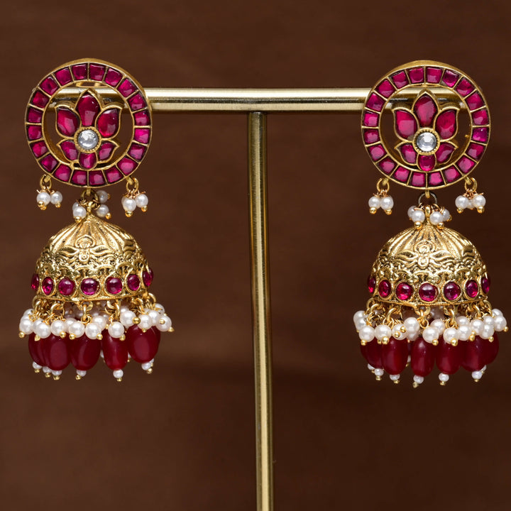 Kundan Jhumka Earrings