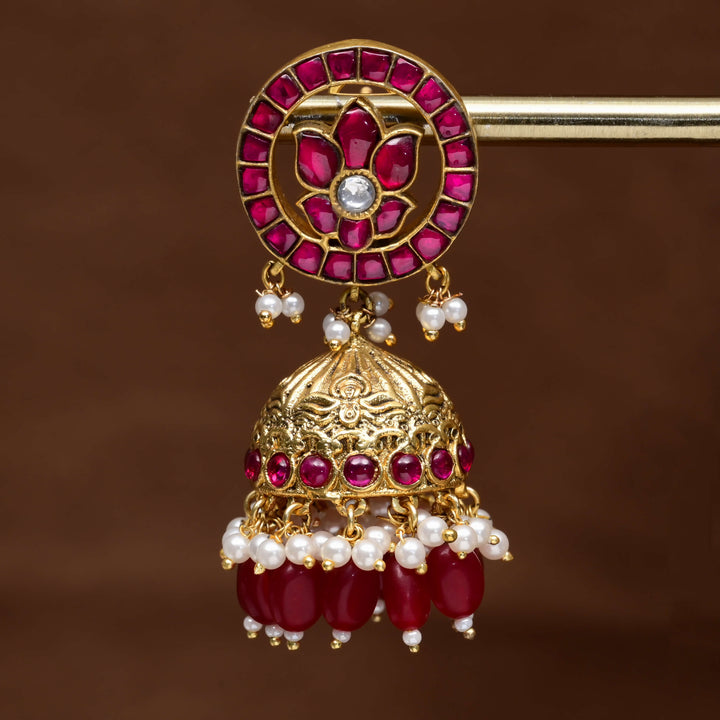 Kundan Jhumka Earrings