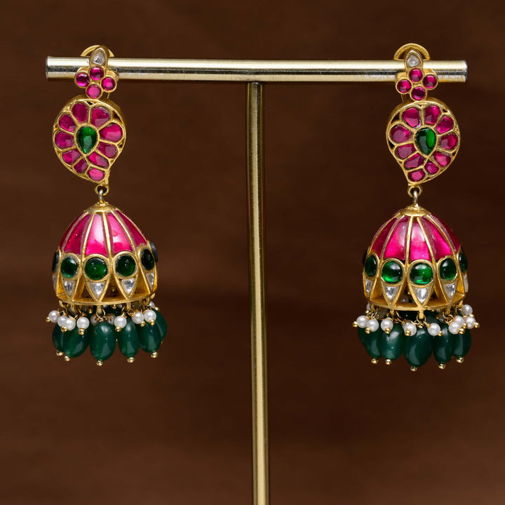 Kundan Jhumka Earrings