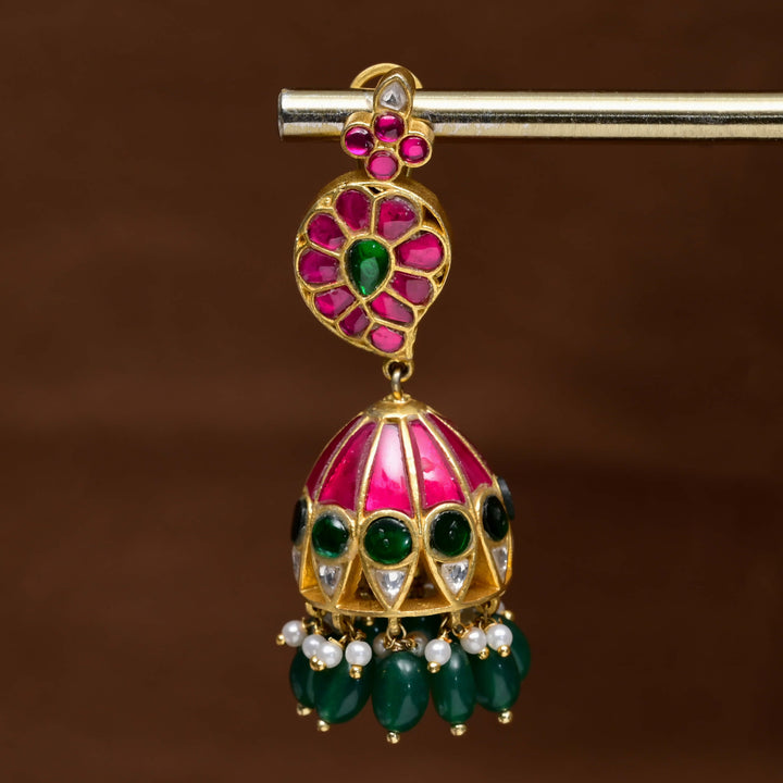 Kundan Jhumka Earrings