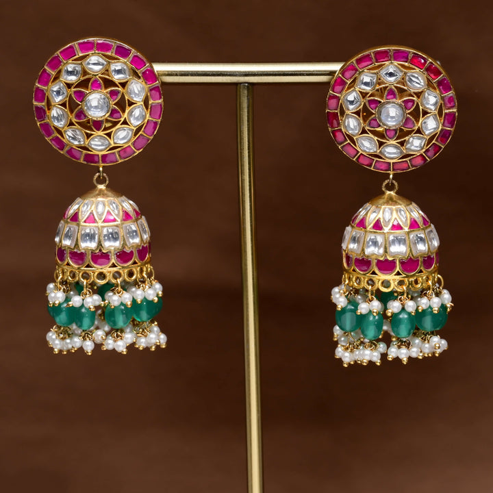 Kundan Jhumka Earrings