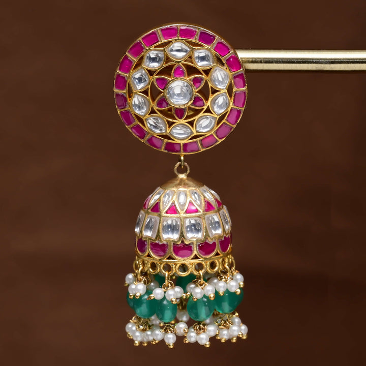 Kundan Jhumka Earrings