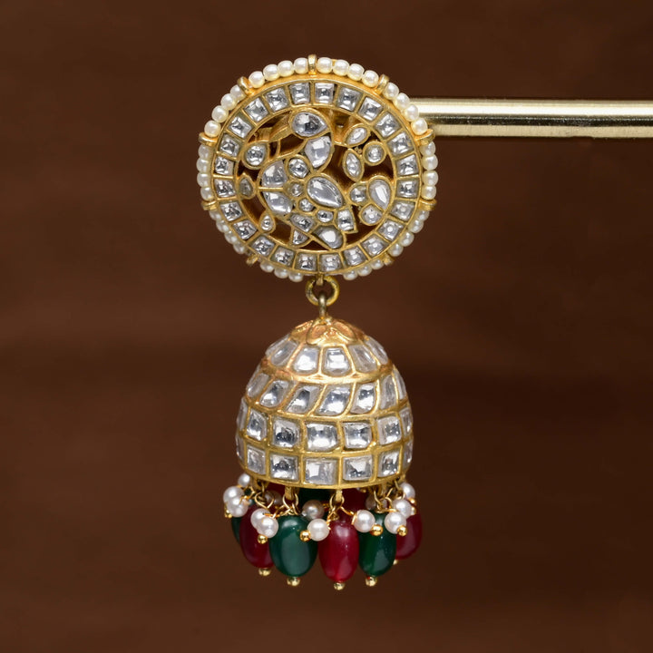 Kundan Jhumka Earrings