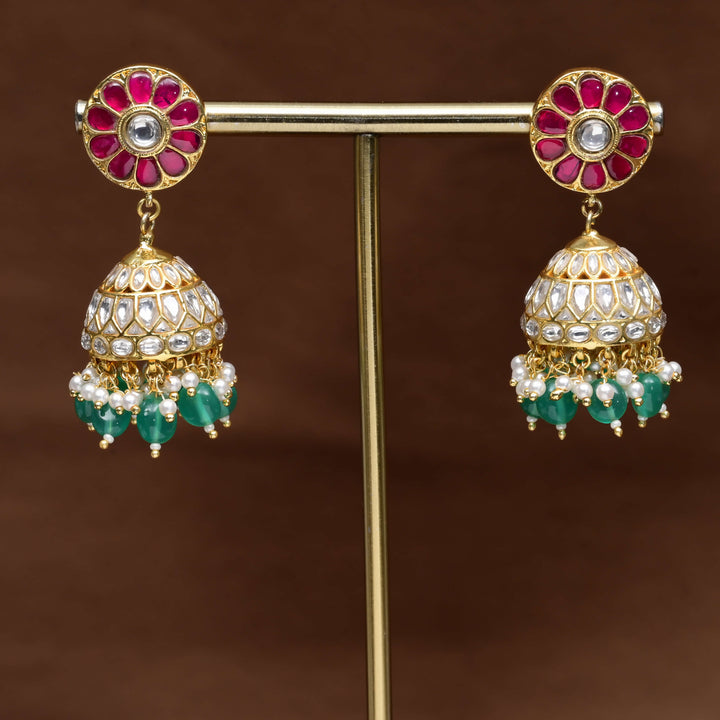 Kundan Jhumka Earrings