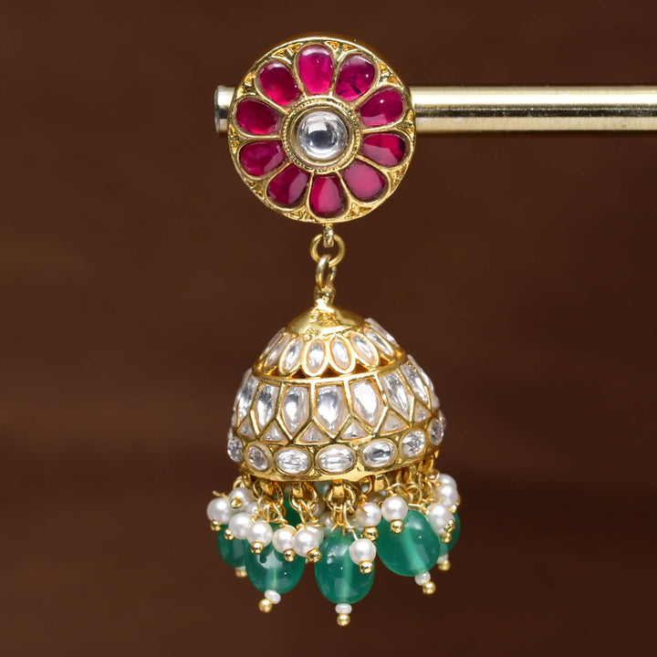 Kundan Jhumka Earrings