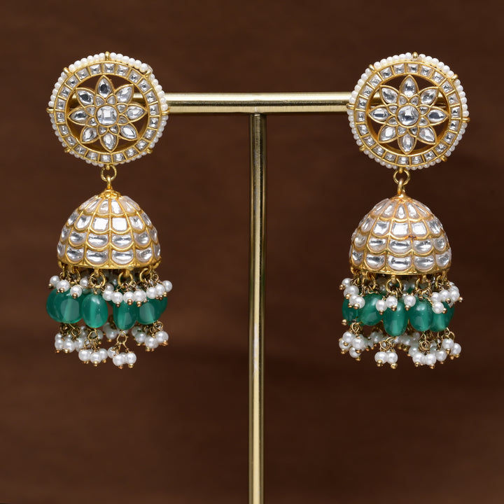 Kundan Jhumka Earrings