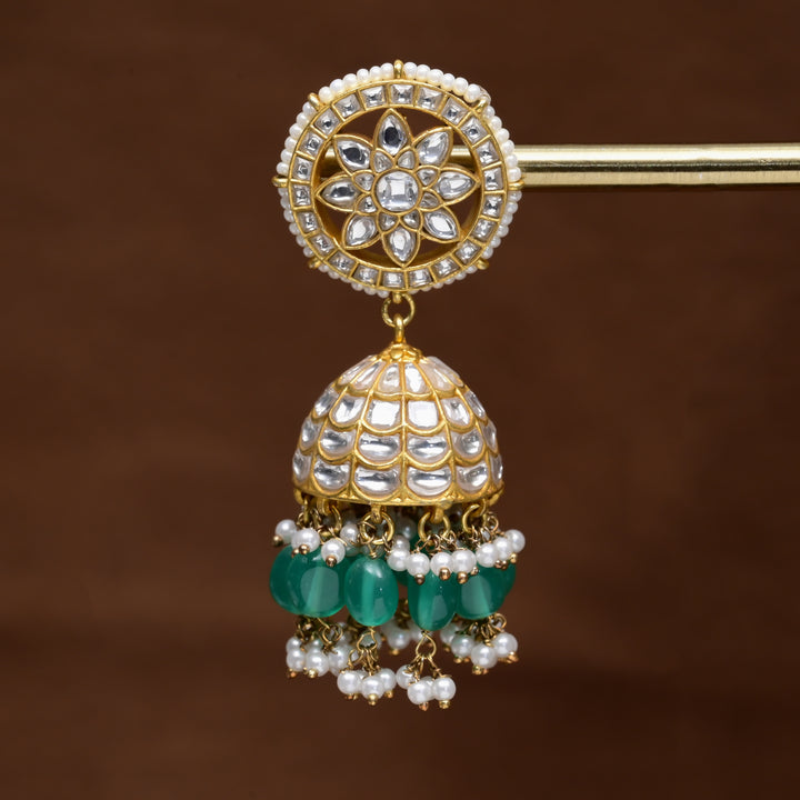Kundan Jhumka Earrings
