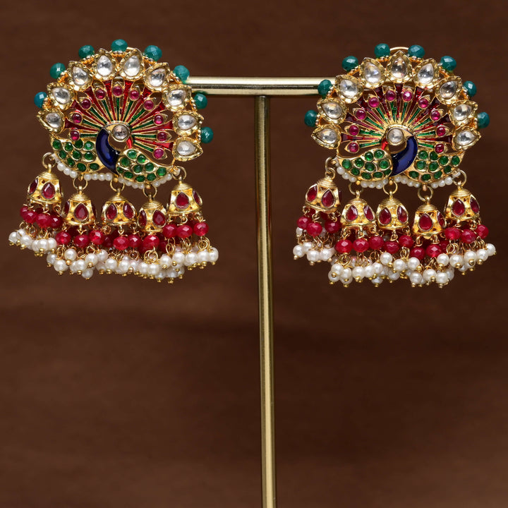 Moissanite Jhumka Earrings