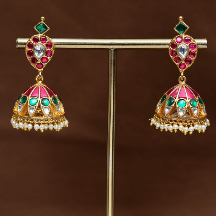 Kundan Jhumka Earrings