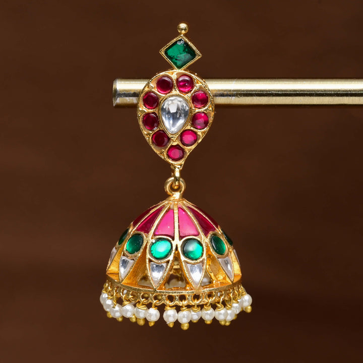 Kundan Jhumka Earrings