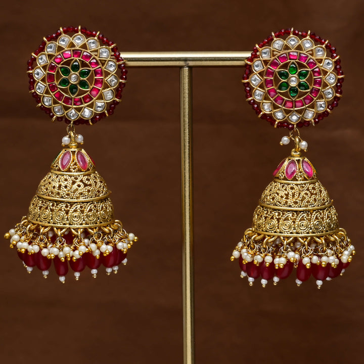 Kundan Jhumka Earrings