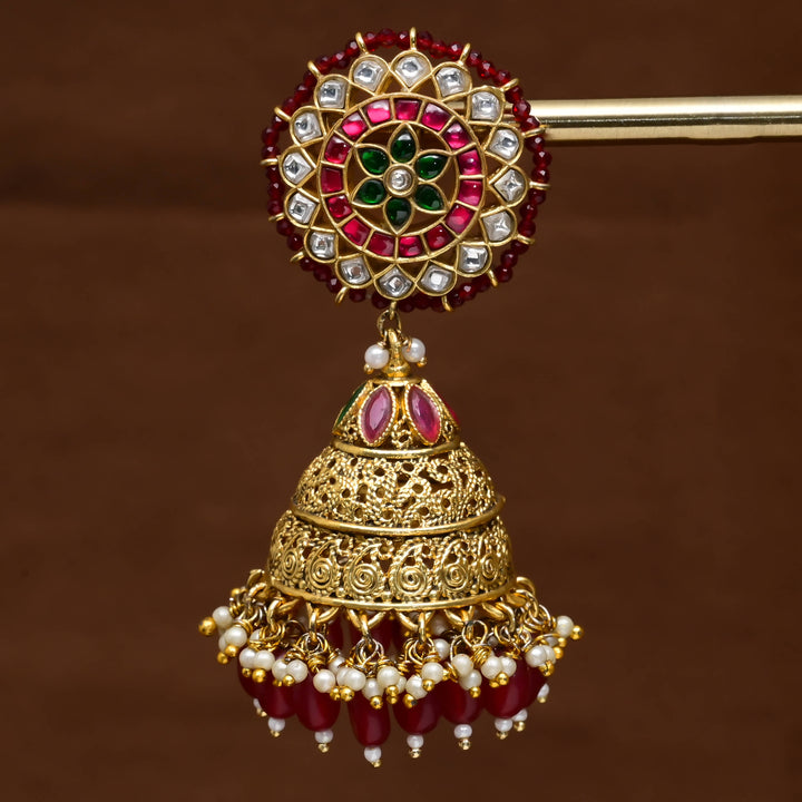 Kundan Jhumka Earrings
