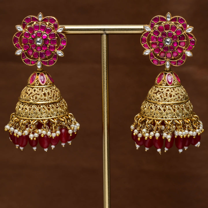 Kundan Jhumka Earrings