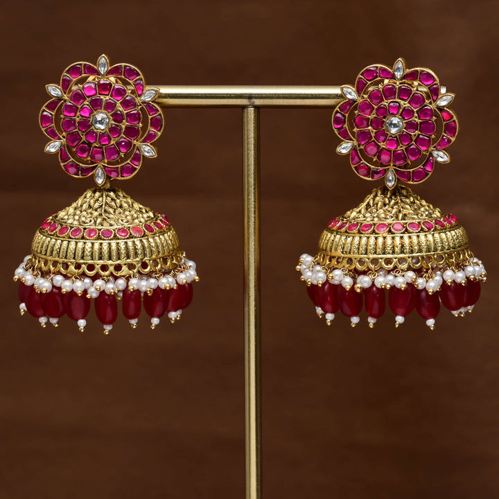 Kundan Jhumka Earrings