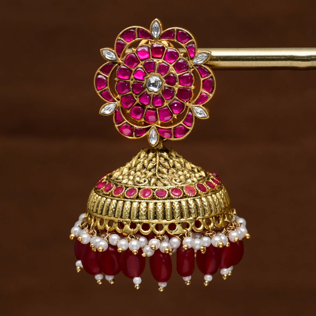 Kundan Jhumka Earrings