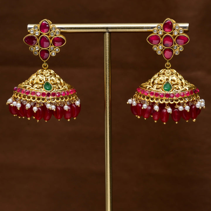 Kundan Jhumka Earrings