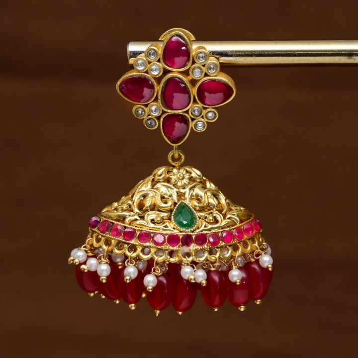 Kundan Jhumka Earrings