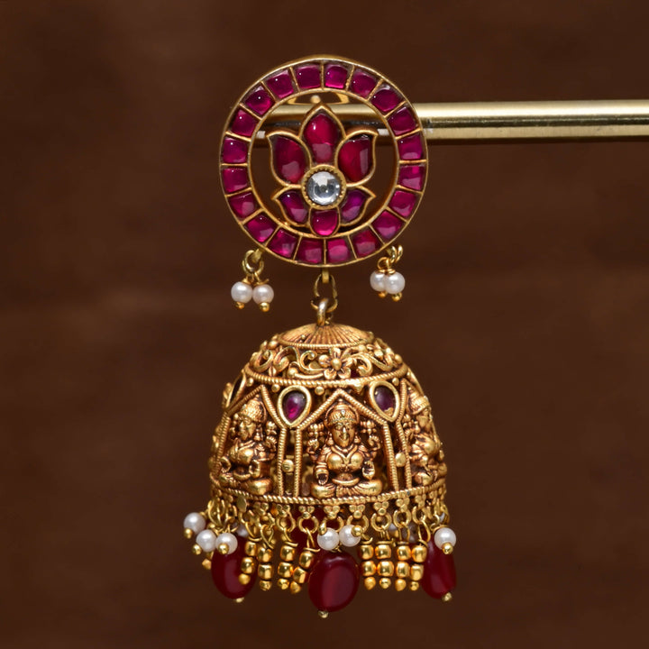 Kundan Jhumka Earrings