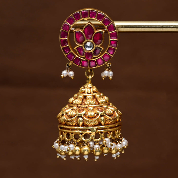 Kundan Jhumka Earrings