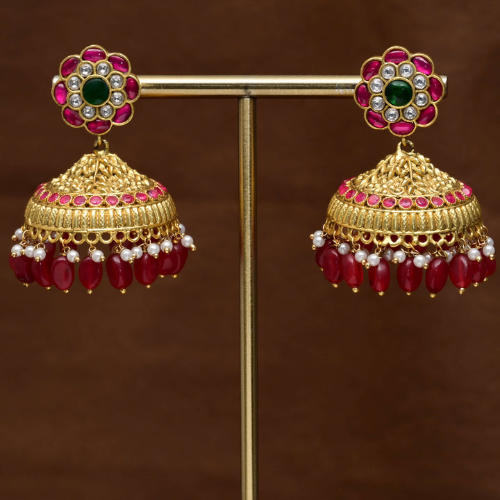Kundan Jhumka Earrings