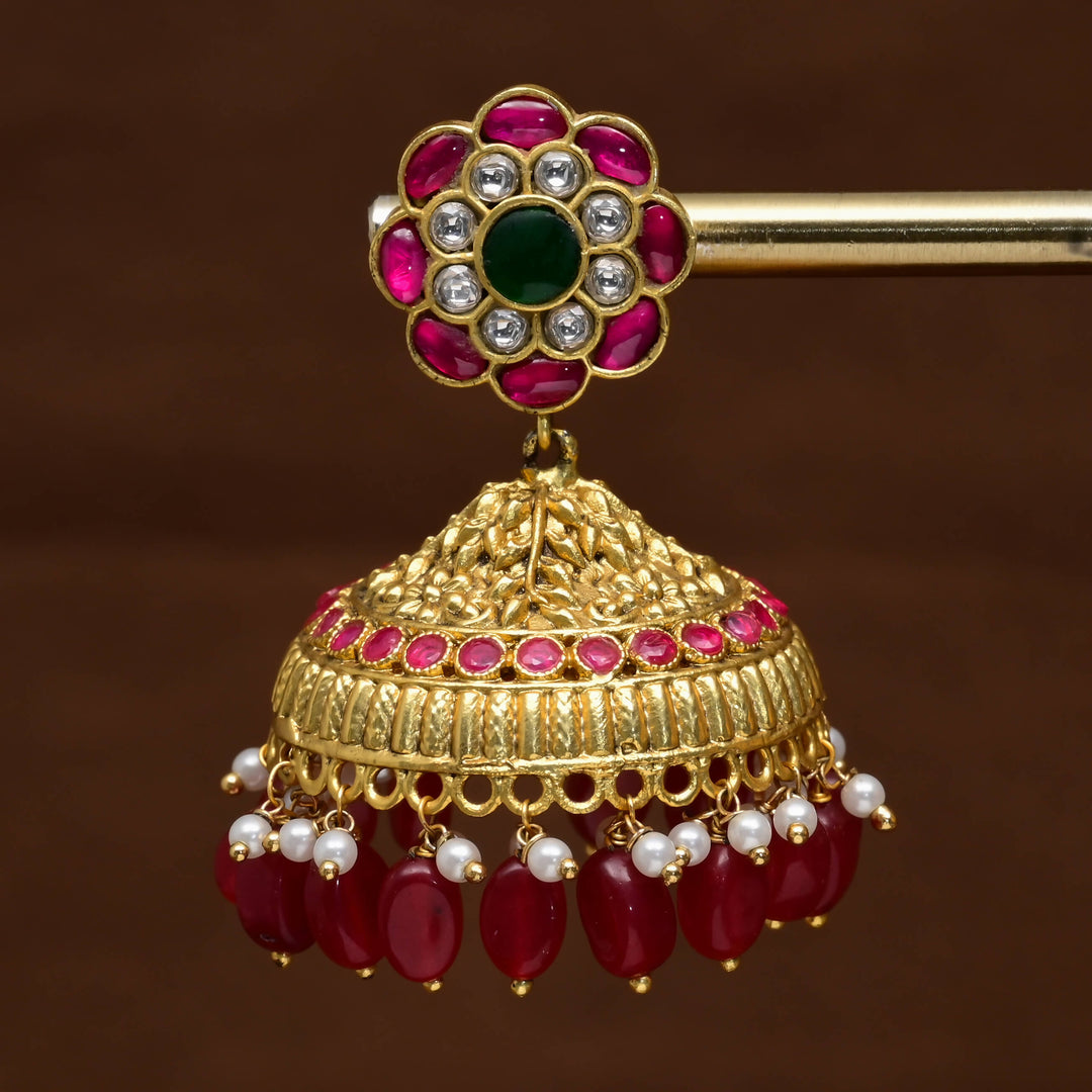 Kundan Jhumka Earrings