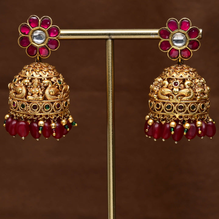 Kundan Jhumka Earrings